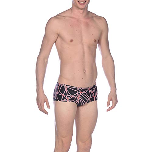ARENA M Carbonics Pro Low Waist Short Bañador Corto De Tiro Bajo Hombre Carbonics Pro, Hombre, Black-Red, 90