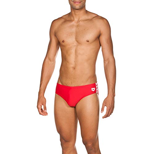ARENA M Fit Brief Bañador Slip Hombre Team, Red, 100