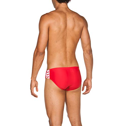 ARENA M Fit Brief Bañador Slip Hombre Team, Red, 100