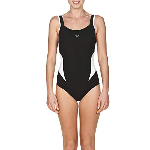 Arena Makimurax Swim Bañador para Mujer, Negro (Black-White 51), 36 (UK: 32)