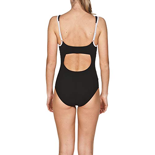 Arena Makimurax Swim Bañador para Mujer, Negro (Black-White 51), 36 (UK: 32)