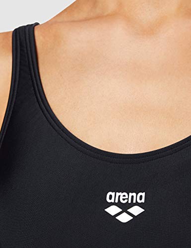 Arena Melby, Bañador para Mujer, Negro (Black/Silver), 42 DE