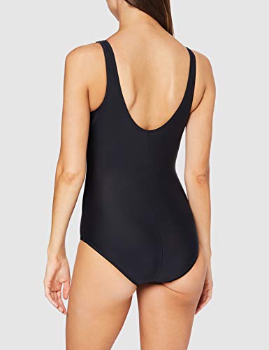 Arena Melby, Bañador para Mujer, Negro (Black/Silver), 42 DE