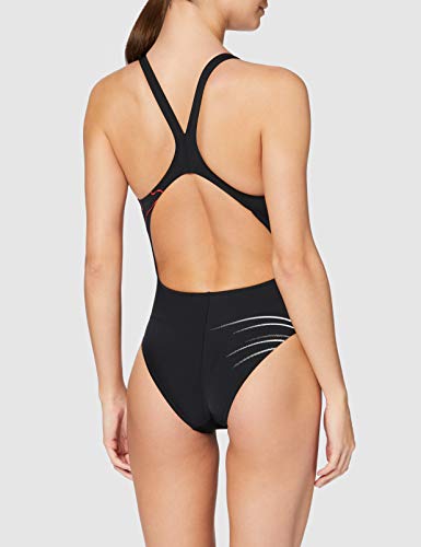 ARENA One Impressions - Bañador Deportivo para Mujer, Multicolor, FR: 2XL (Talla del Fabricante: 48)