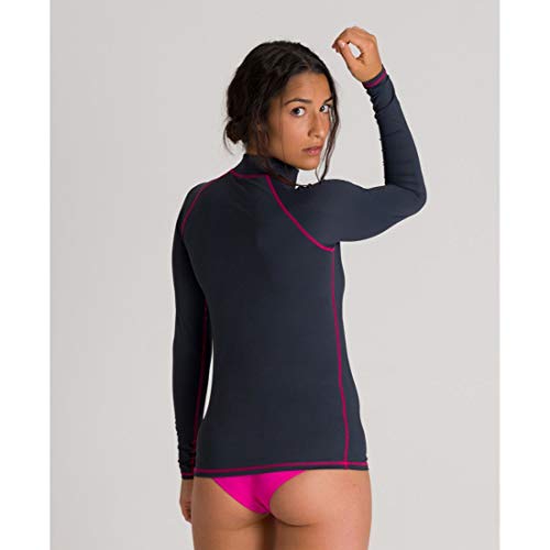 ARENA Rash UV - Camiseta de Manga Larga para Mujer, Mujer, Camiseta UV, 003131, Gris Ceniza, Extra-Large
