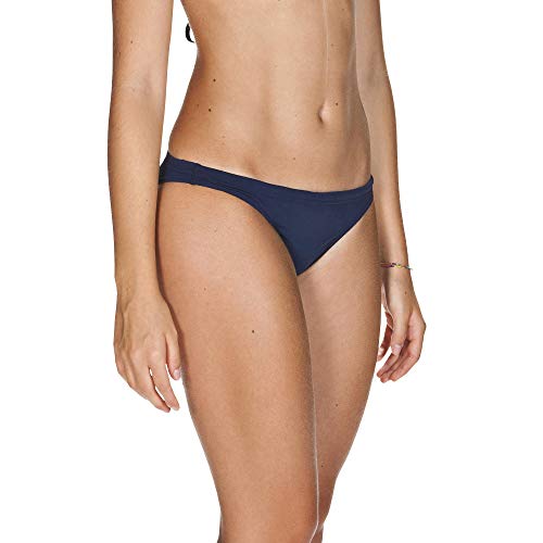 Arena Solid Parte Inferior Bikini, Mujer, Azul (Navy/White), 38