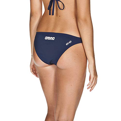Arena Solid Parte Inferior Bikini, Mujer, Azul (Navy/White), 38