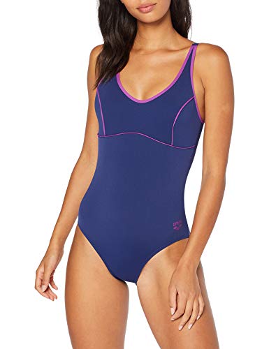 ARENA Tania - Bañador Deportivo para Mujer, Mujer, Traje de baño de una Sola Pieza, 000911, Navy-PROVENZA, 44