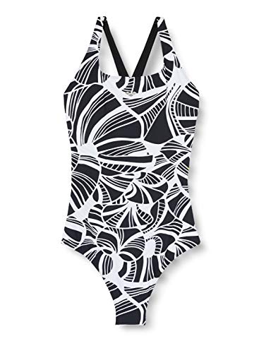 ARENA W Cradle Back One Piece Bañador Bodylift Mujer Hina Copa B, Black-Black, 48