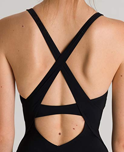 ARENA W Cradle Back One Piece Bañador Bodylift Mujer Hina Copa B, Multicolor-Black, 46