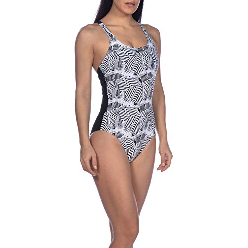 Arena W Cradle Back One Piece Bañador Bodylift Mujer Viola Copa B, Black, 42