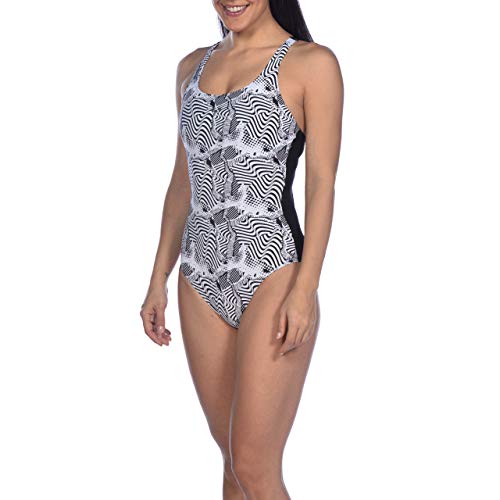 Arena W Cradle Back One Piece Bañador Bodylift Mujer Viola Copa B, Black, 42