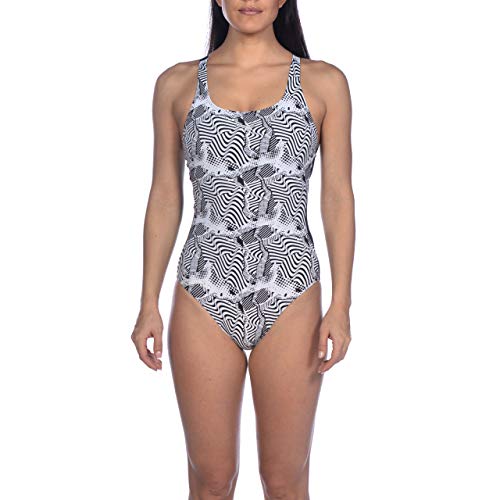 Arena W Cradle Back One Piece Bañador Bodylift Mujer Viola Copa B, Black, 42