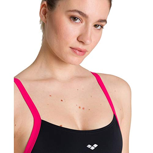 ARENA W Greta Wing Back One Piece, Mujer, Black Multi/Black, 48