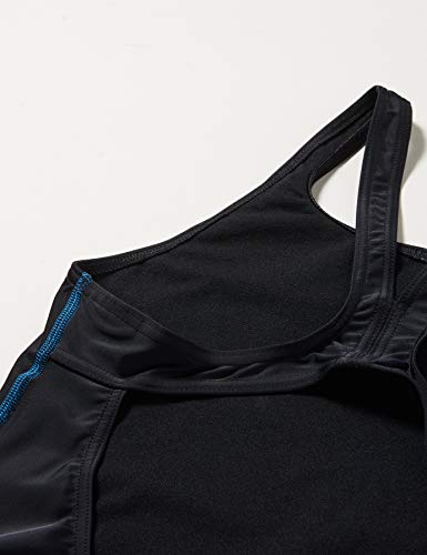 ARENA W Mirrors Swim Pro Back One Piece L Bañador Deportivo Mujer Mirrors, Mujer, Black-Turquoise, 46