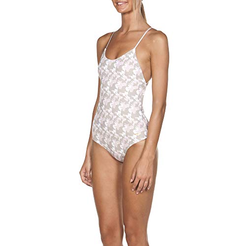 ARENA W One Piece Twist Back - Bañador para Mujer, Mujer, 001675, Blanc-Muticolor, XXS (Talla del Fabricante: 36)