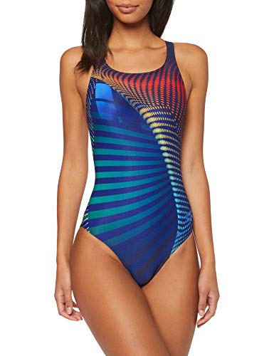 Arena W Piece Bañador Deportivo Mujer One Ares, Navy-Multi, 38