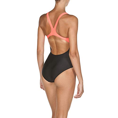 arena W Roy Swim Pro Back One Piece - Bañador para mujer, Mujer, 001638, negro-rose, FR: S ( 40)