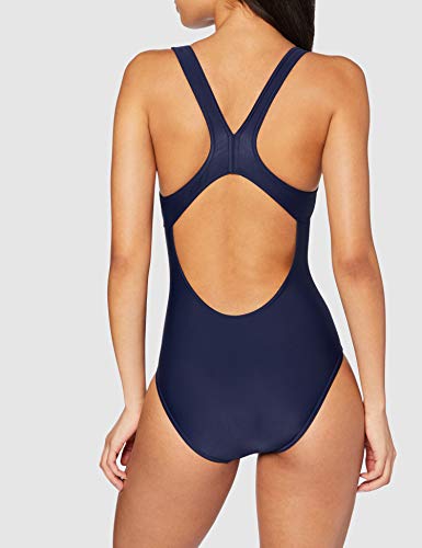 ARENA W Swim Pro Back One Piece L Bañador Deportivo Mujer Mirrors, Navy-Freak Rose, 36