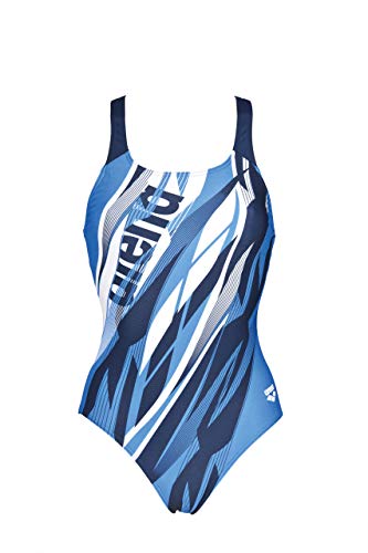 Arena W Swim Pro One Piece L Bañador Deportivo Mujer Zephiro, Navy-pix Blue, 38