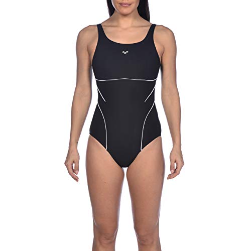Arena W U Back One Piece Bañador Bodylift Mujer Dana Copa B, Black-White, 44