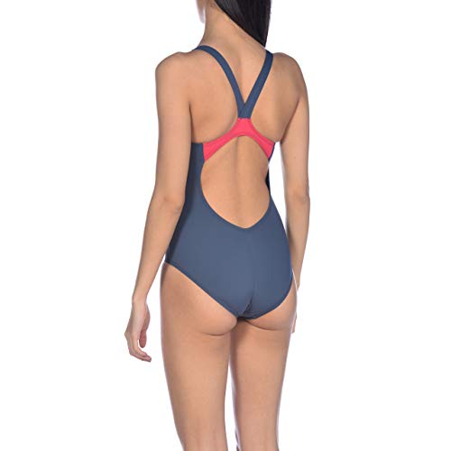 Arena W V Back One Piece Bañador Deportivo Mujer Balance, Shark-Freak Rose, 36