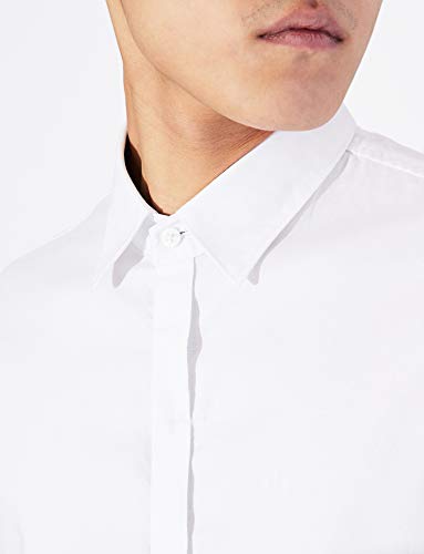 Armani Exchange 8nzcbg Camisa, Blanco (Wht Oxfrd W 7 BLU/W 0130), Medium para Hombre
