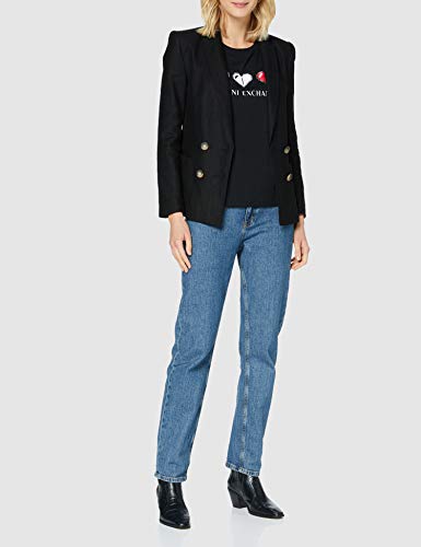 Armani Exchange T-Shirt Camiseta, Negro, XL para Mujer