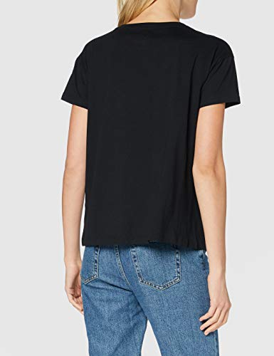 Armani Exchange T-Shirt Camiseta, Negro, XL para Mujer
