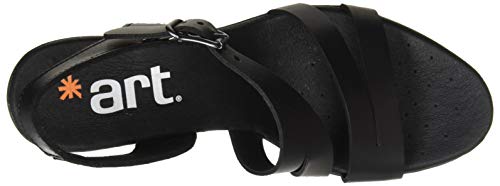 Art Rio, Sandalia con talón Mujer, Black, 38 EU