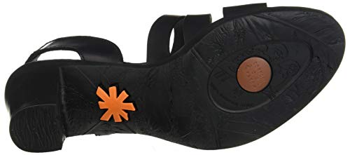 Art Rio, Sandalia con talón Mujer, Black, 38 EU