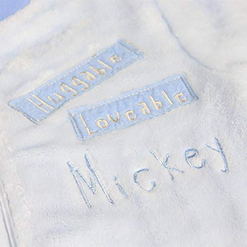 Artesania Cerda Pijama Dormilón Coral Mickey Conjuntos, Azul (Azul C37), 18m para Bebés