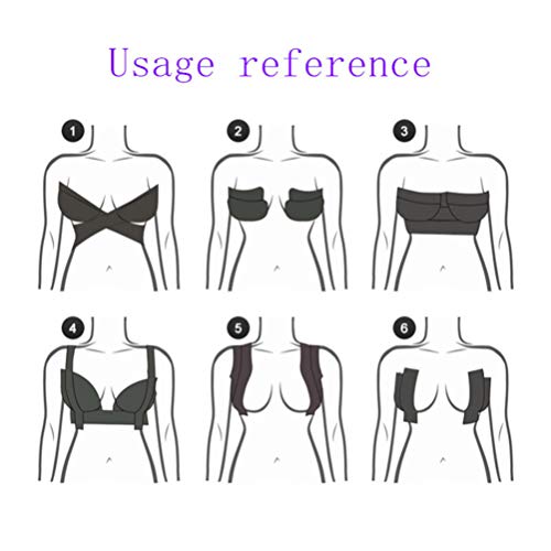 Artibetter 1 Rollo de Cinta de Pecho Cinta de Pecho Sujetador Invisible Cinta Cubierta de Pezón Pegatinas de Pecho para Dama Niñas