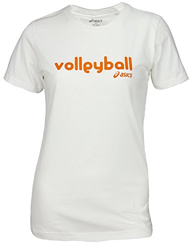 ASICS Camiseta de voleibol femenino de glamour, blanca
