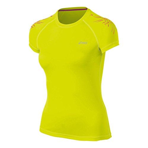 ASICS Camiseta Tiger para Mujer, Mujer, W121331, Verde Lima, XL