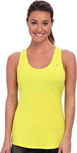 ASICS Emma - Camiseta con Espalda Cruzada para Mujer, Mujer, WR1645, Verde Lima, XS