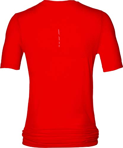 ASICS Fuzex Seamless SS Camiseta técnica de Manga Corta, Hombre, Rojo (Fiery Red), S