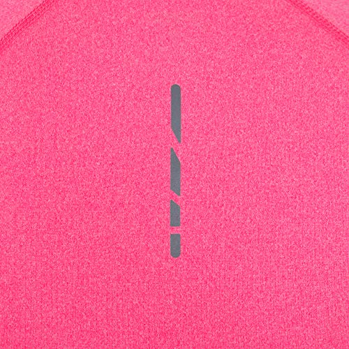 ASICS LS 1/2 Zip Jersey Top de Manga Larga, Mujer, Rosa (Diva Pink Heather), XS