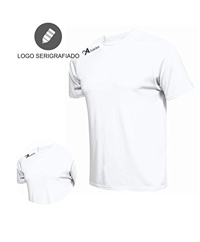Asioka 130/16 Camiseta Deportiva, Unisex Adulto, Blanco, M