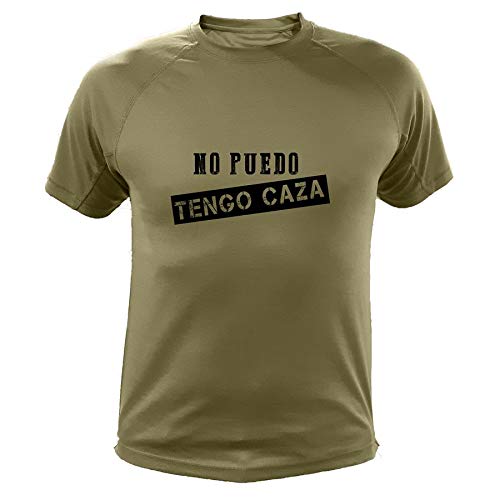 AtooDog Camiseta de Caza, No Puedo Tengo Caza - Regalos para Cazadores (30176, Verde, XL)