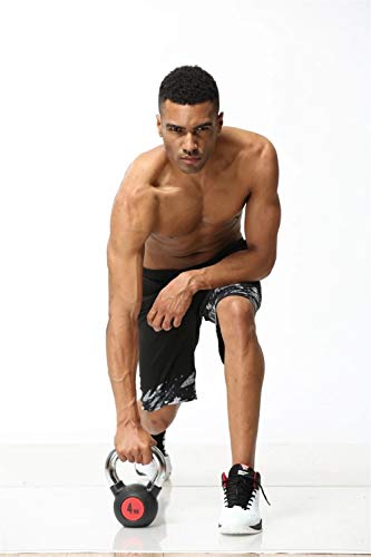 A+TTXH+L Troncos de natación para Hombre Baloncesto Pantalones Cortos de los Hombres Corrientes de Fitness Transpirable de Secado rápido #77 (Color : Black, Size : 4XL)