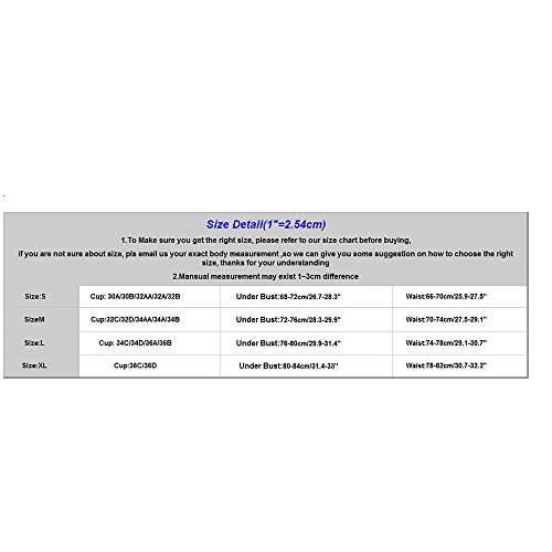 Auifor◕‿◕Bañadores de Mujer Bikini Estampado de una Pieza Push-Up Acolchado Ropa de Playa de baño