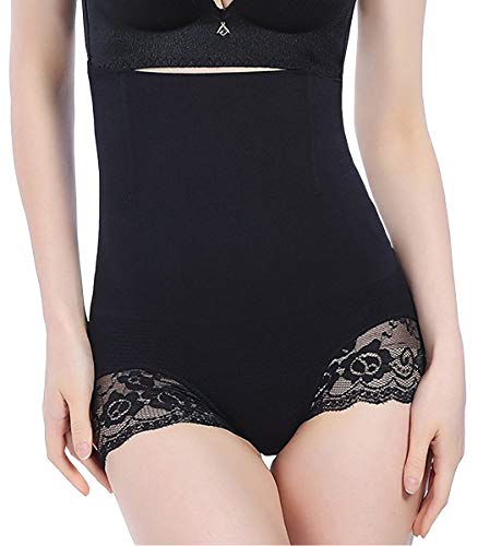 AYEEBOOY Mujer Faja Reductora de Barriga Adelgazante Eleva Trasero Ropa Interior Shapewear Moldeadora(06BlackSF-122g,M/L(Waist: 21"-26"))