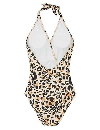 Bañador de Mujer Bikini Ropa de Baño de Una Pieza Cuello en V M CL010979-6