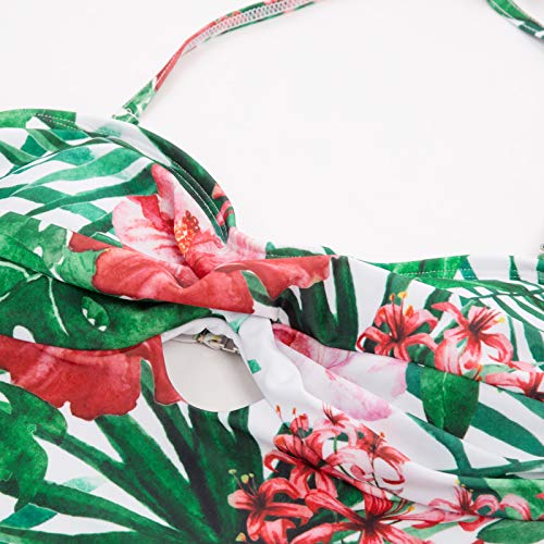 Bañador Reductor de Mujer Traje de Baño de Una Pieza Floral 2XL CL0639-4