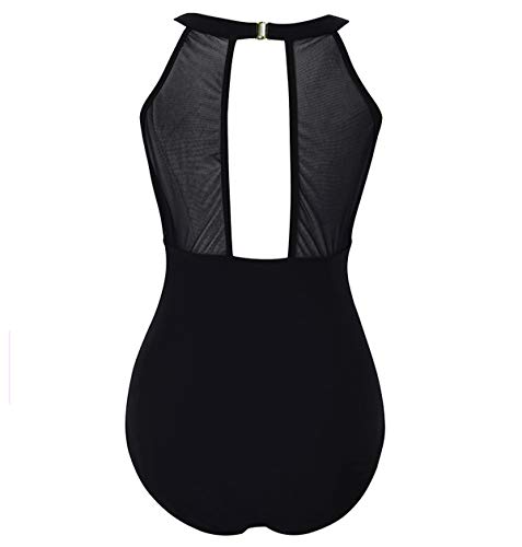 Bañador Vientre Plano Una Pieza Traje de Baño Mujer Bañadores Playa Natacion Mujer Bikinis con Relleno Monokini Bikini Push Up Señora Trajes de Baño Enteros Piscina Trikini Biquini Deportivo M