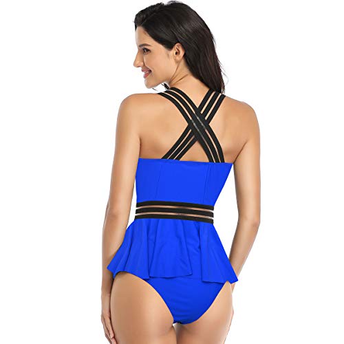 Bañadores Bandeau Mujer Natacion Trajes de Baño Mujeres Bikinis Talle Alto Trikini Banadores Señora Traje de Baños Flores Bikini Push Up Gordita Tankinis Bañador Dos Piezas Mujer Piscina Surf S