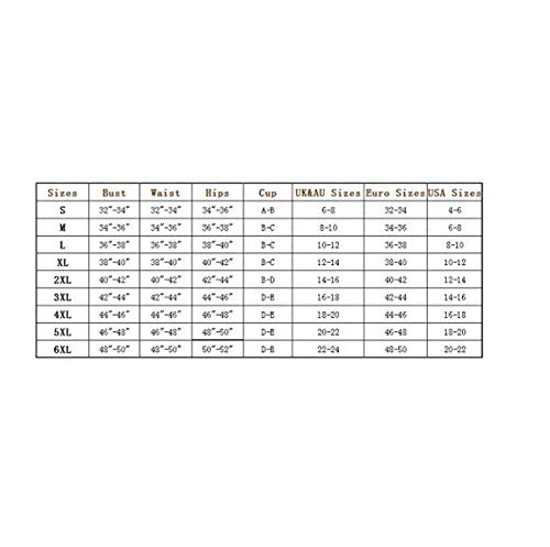 Bañadores de Mujer Traje de una Pieza con Relleno Bañador Push up Ropa de Baño Cintura Alta Size Gradiente de Color Cruz Atrás Slim Fit Cuerpo Atractivo Bañera Bikini (Orange, L(10-12))