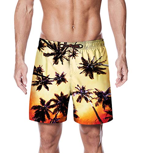 Bañadores Hombre 3D Estampados Bañador Natacion Cortos Largo Traje Trajes de Baño para Hombres Bañador Pantalon Piscina Surf Playa Caballero Deportivo Pantalonetas Short de Baño Tallas Grandes 2XL