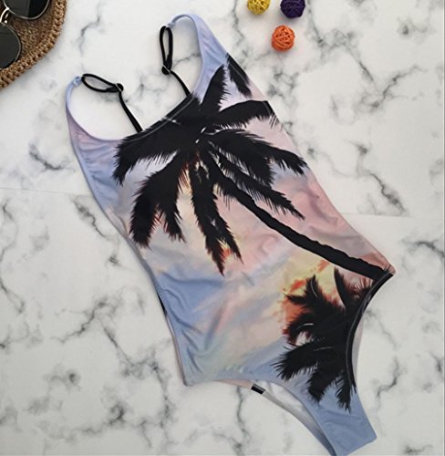 Bañadores Mujer Bikini Monokini Trajes de Baño Señora Traje de Baño Bikinis Mujeres Trikini Bañador Natacion Push Up de Una Pieza Juveniles Trikinis Bañadores Piscina Estampados Competicion Morado XL